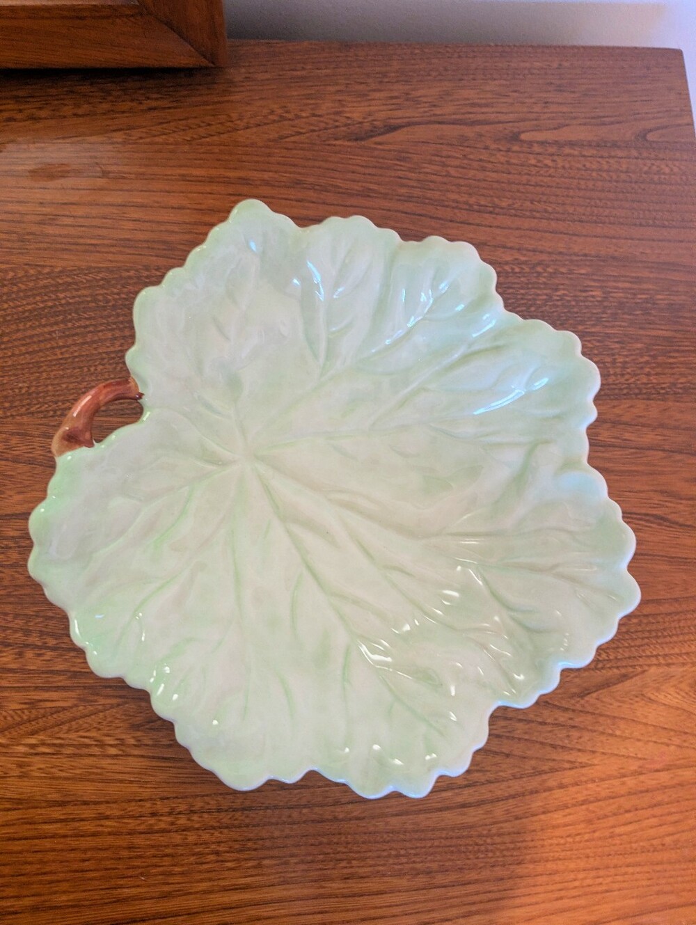 1940s Carlton Ware Large Leaf Plate